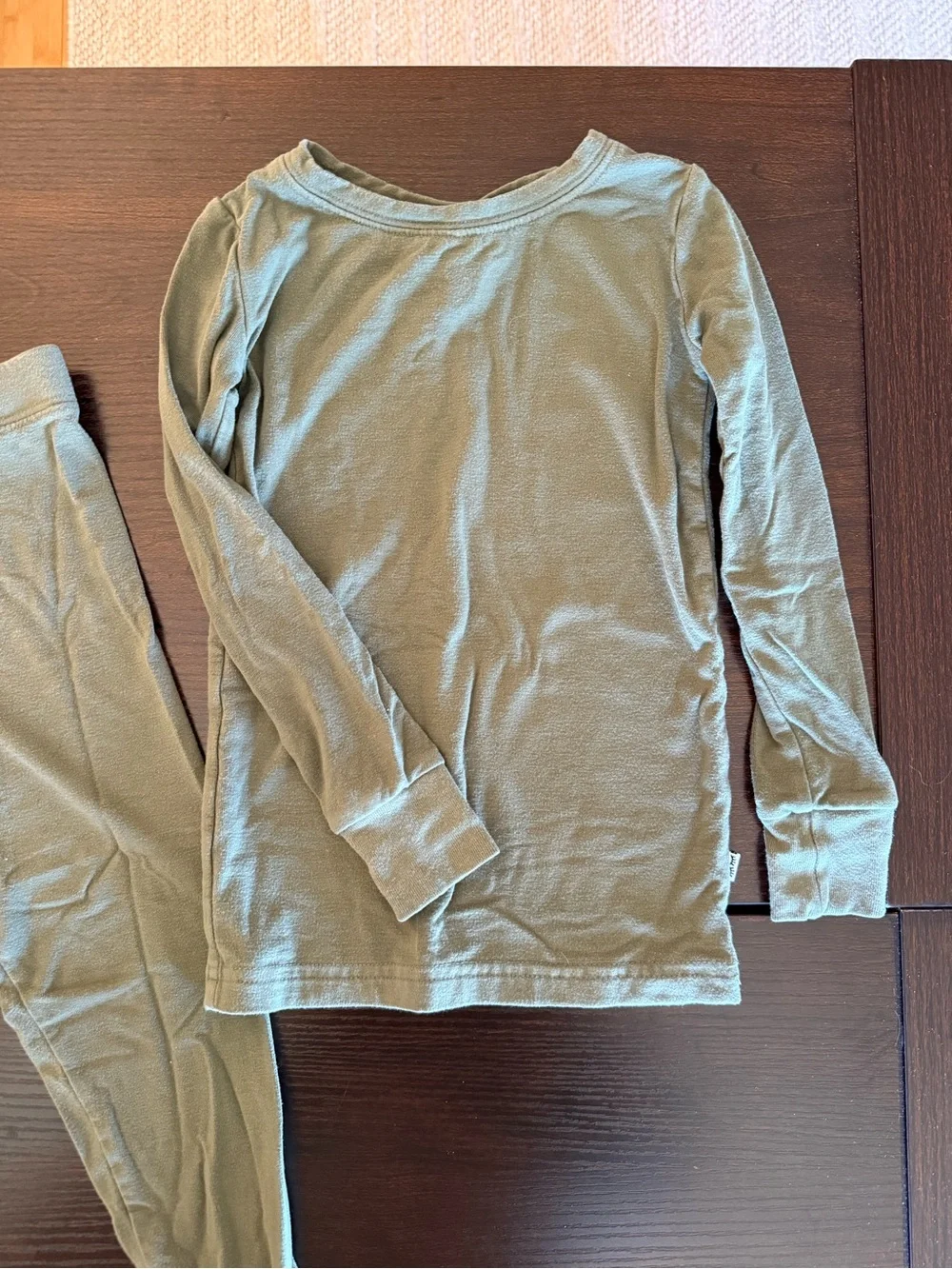 Little Sleepies Olive Cozy Two-Piece Pajama Set